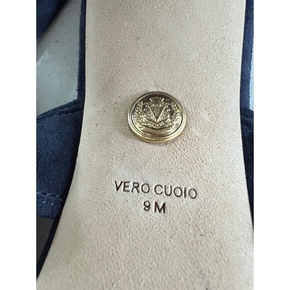 VERONICA BEARD Galea Slide eclipse suede Sandal heels size 9 - Picture 10 of 10